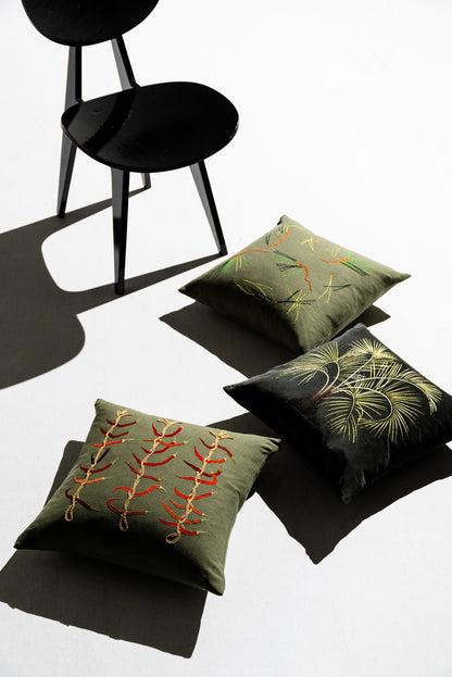 Parm tree / Linen Yellow